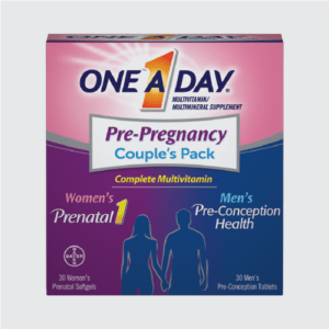 One A Day Pre-Pregnancy Multivitamin Prenatal Vitamins | 30+30 Count